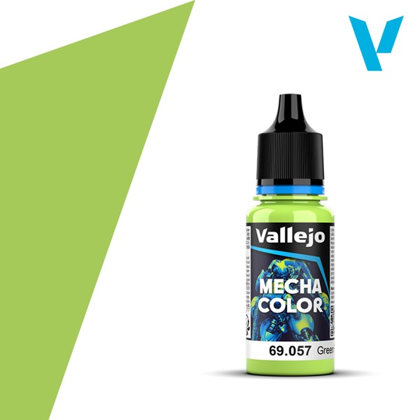 Vallejo Mecha Airbrush Color: Fluorescent Green Fluorescent 18ml