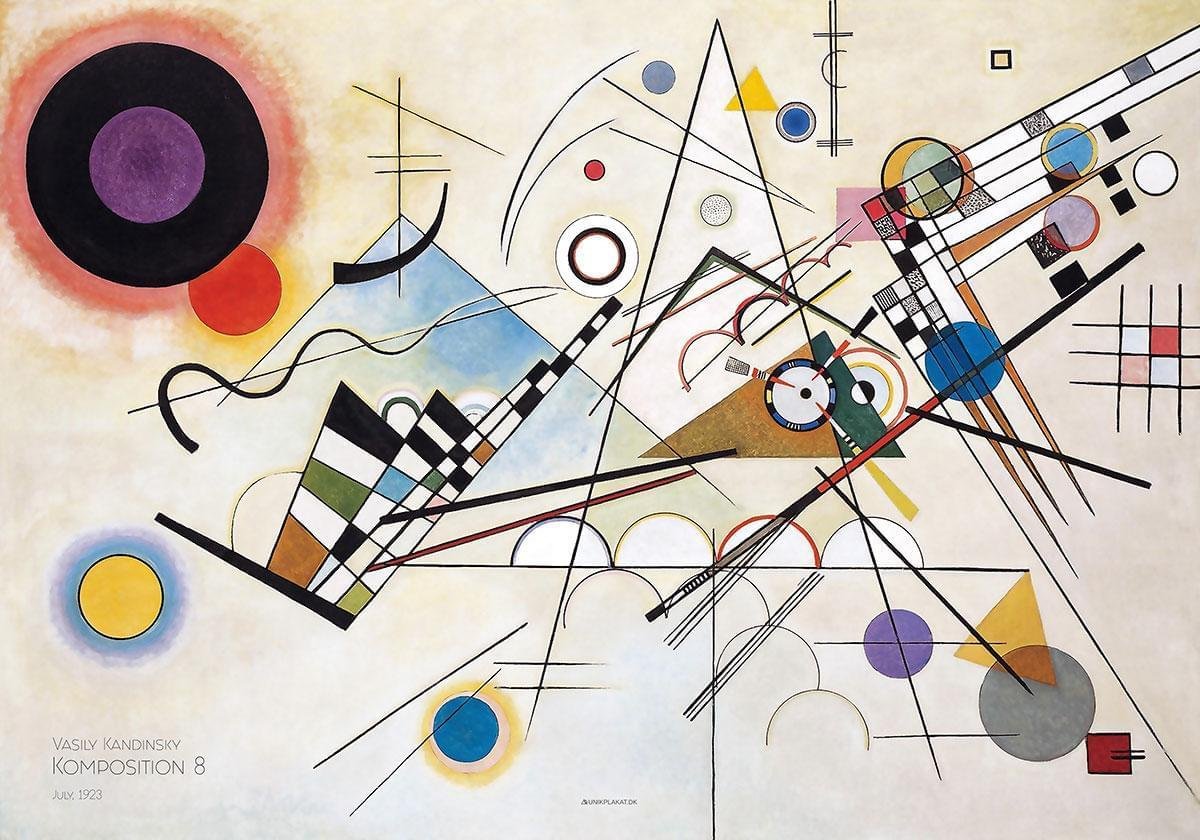 Vasily Kandinsky Komposition Plakat - Kunst til Dit Hjem