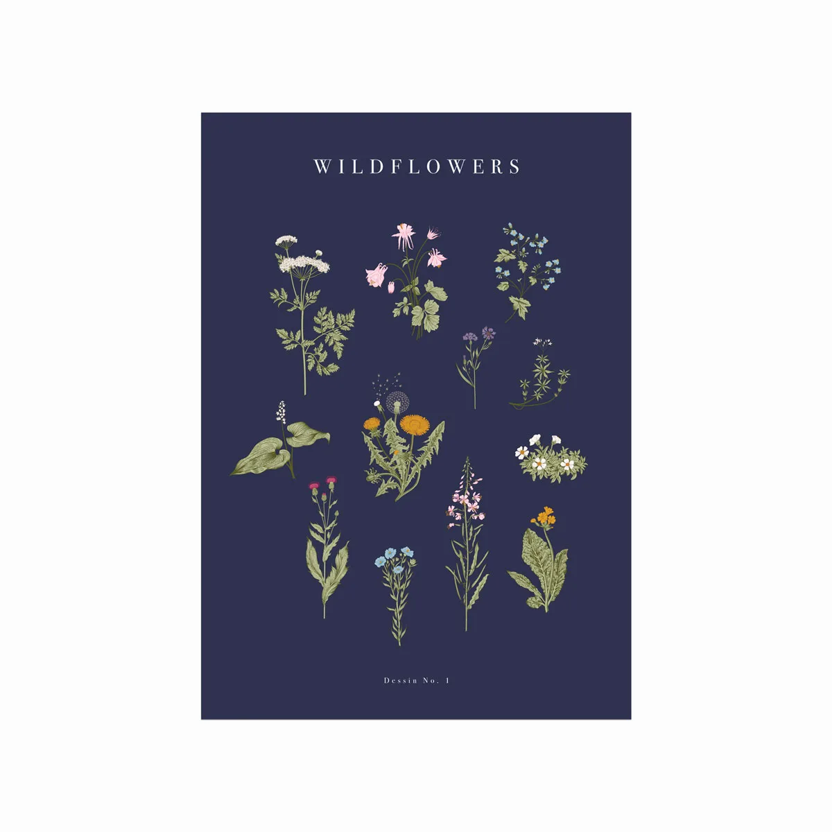 Vilde Blomster Plakat – Naturens Skønhed til Dit Hjem