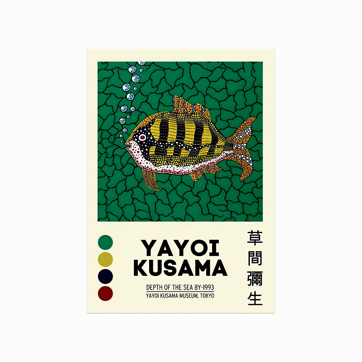 Yayoi Kusama Plakat – Depth Of The Sea – Eksklusivt Tilbud!