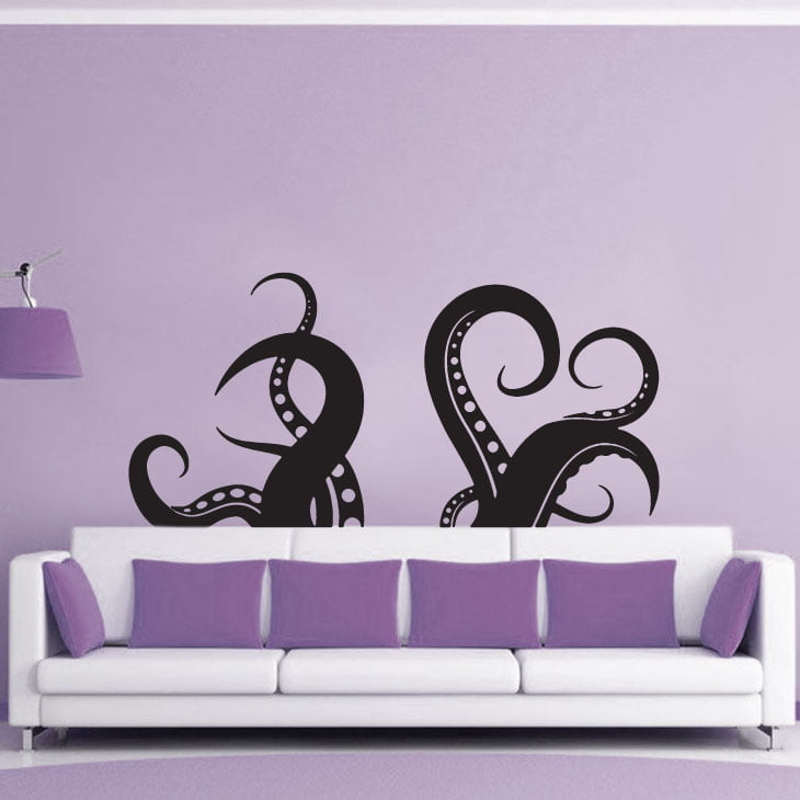 Blækspruttearme Wallsticker - Unik dekoration til hjemmet!