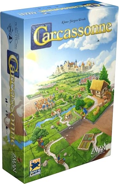 Carcassonne Dansk - Grundspil med Floden og Biskoppen