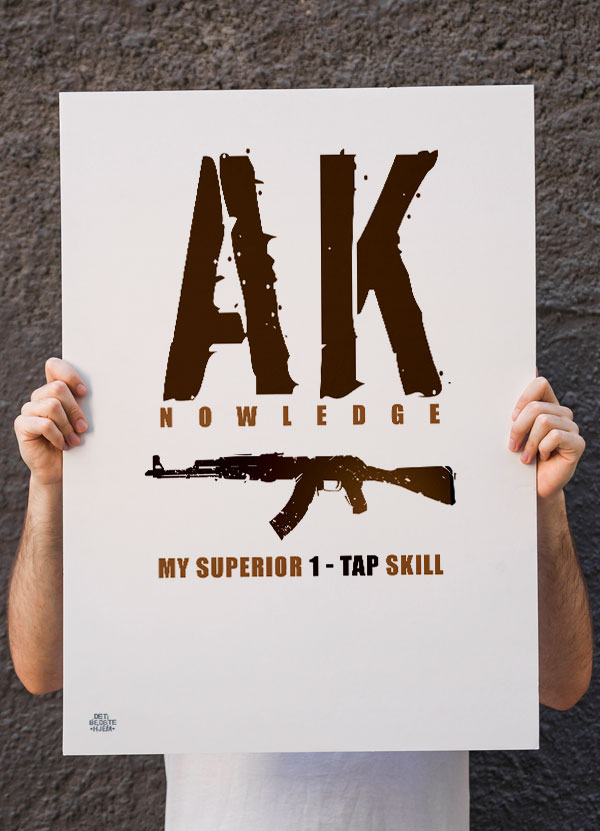 CSGO Gamer-plakat – AK 21 A4 – Fantastisk tilbud!