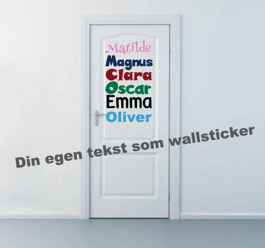 Din Egen Tekst Wallsticker – Skab Et Personligt Hjem!
