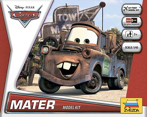 Disney Cars: Mater Plastmodel Sæt - Byg og Leg!
