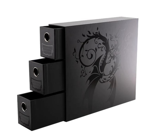 Dragon Shield Fortress Card Drawers: Black Dragonshield At-33707