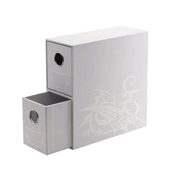 Dragon Shield Fortress Card Drawers: White Dragonshield At-33702