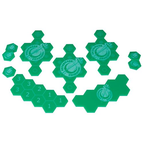Dreadball Spilbræt: Akrylindsatser - Greenmoon Smackers