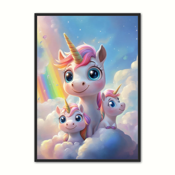 Farverig Enhjørning Plakat – Unik Kunst til Dit Hjem!