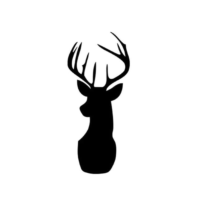Kronhjort Tavle Wallsticker – Kreativ Vægdekoration 57x24cm