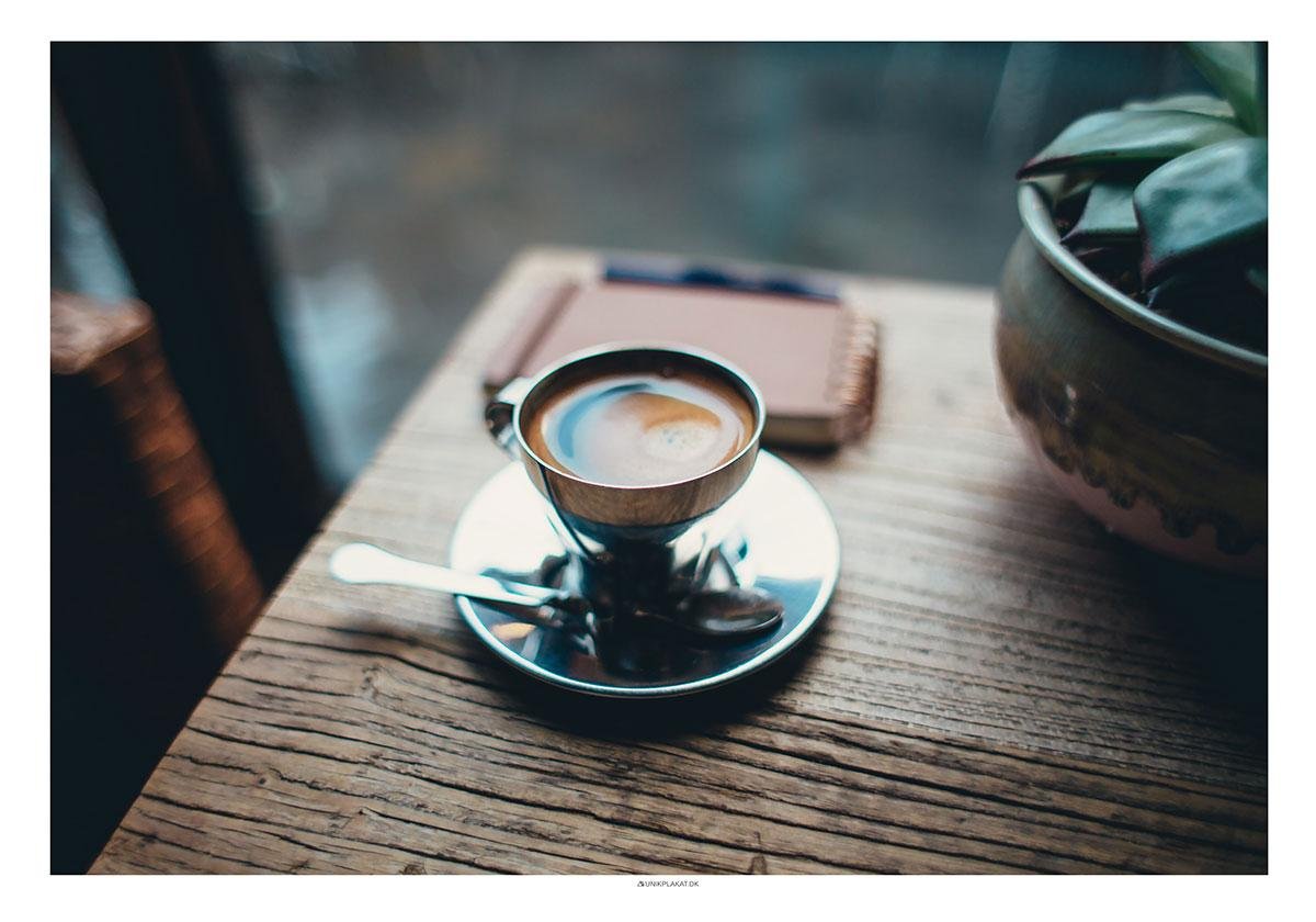 Kaffe og Noter Fotoplakat - Unik Indretning til Hjemmet
