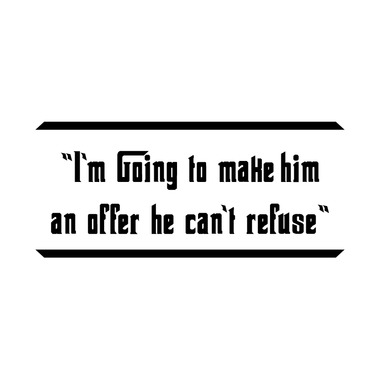 Fantastisk Tilbud: Wallsticker fra Alan Smithee 63x28 cm