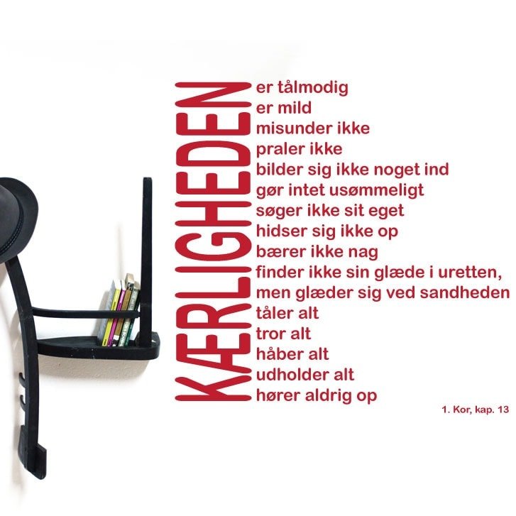 Kærlighedens Højsang Wallsticker – Inspirerende Citater til Hjemmet