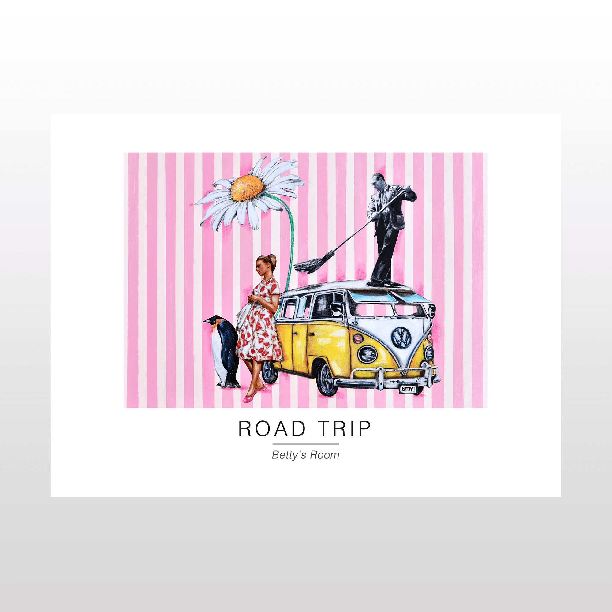 Kunstplakat "Road Trip" 40 x 30 cm – Vægdekoration til hjemmet