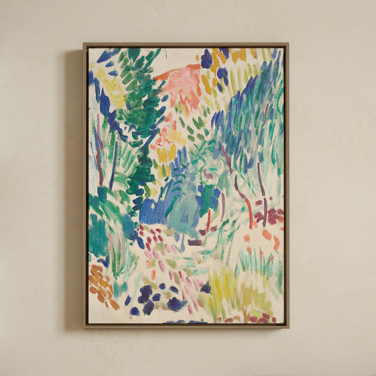 Lærredsprint Med Svæveramme Henri Matisse Landscape At Collioure