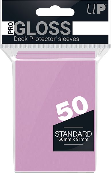 50 Lommer Ultra Pro Pro-gloss: Sunset Pink Kortbeskyttere
