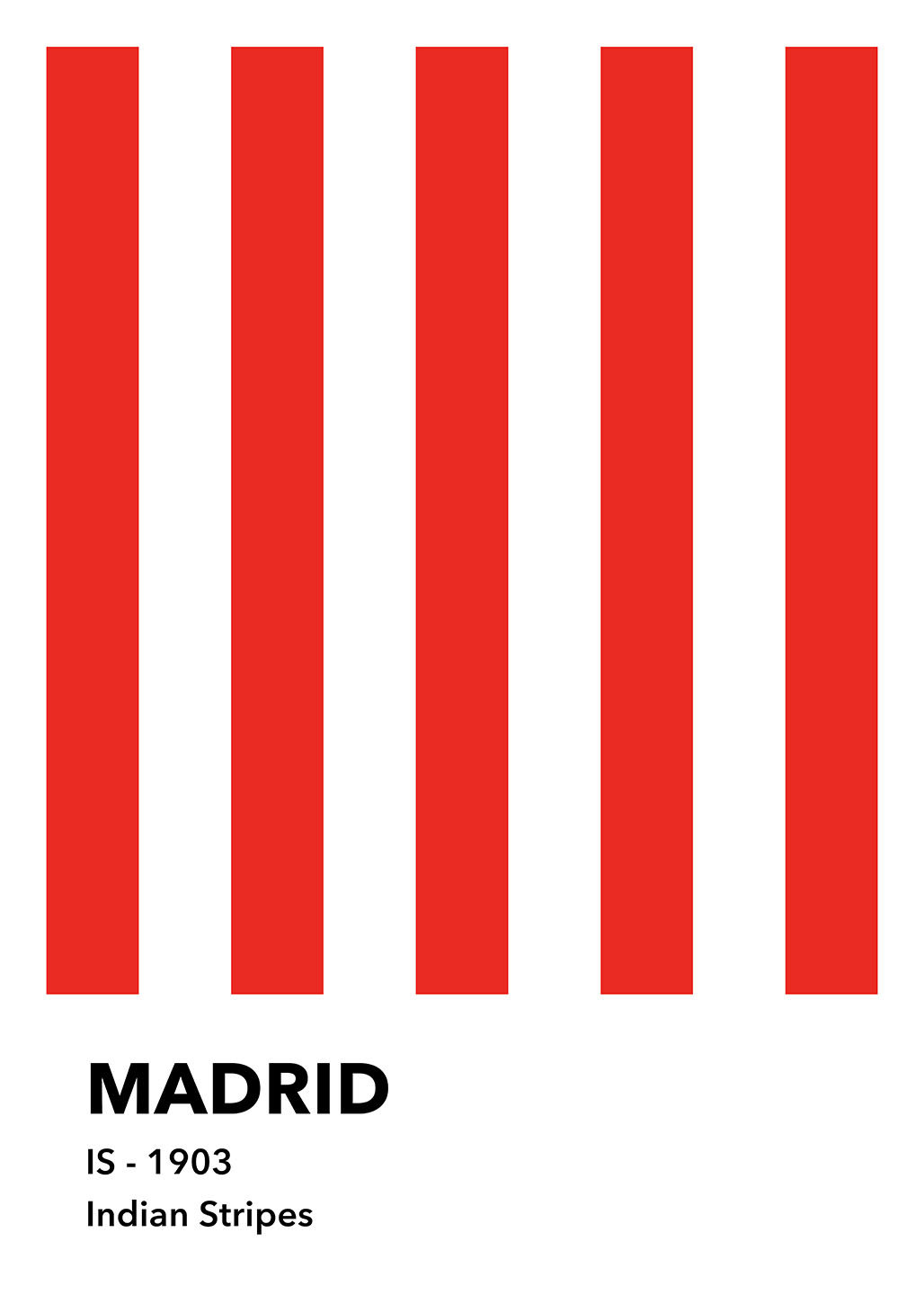 Madrid Indian Stripes Kunstværk – Unik vægdekoration