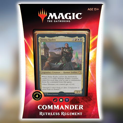 Magic Commander 2020 Edh Ikoria: Lair Of Behemoths Multiplayer Deck: V1 Ruthless Regiment Jirina Kudro 100 Kort