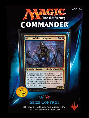 Magic Commander 2015 Edh Multiplayer Deck Bl 195 165 - 195 184 : Seize Control 100 Kort 15 Nye Kort