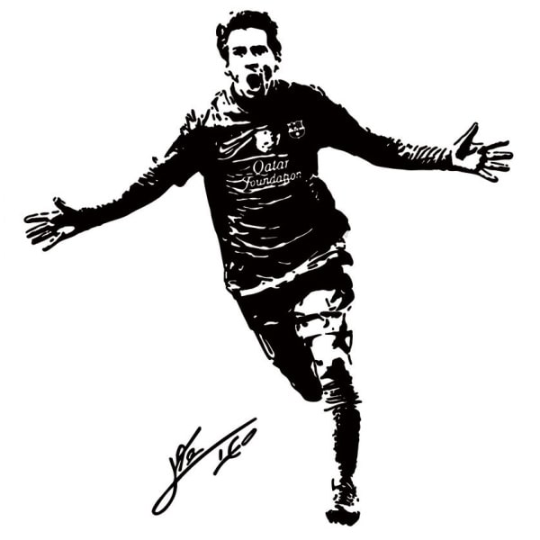 Messi Fodbold Wallsticker – Fantastisk Tilbud til Fans!