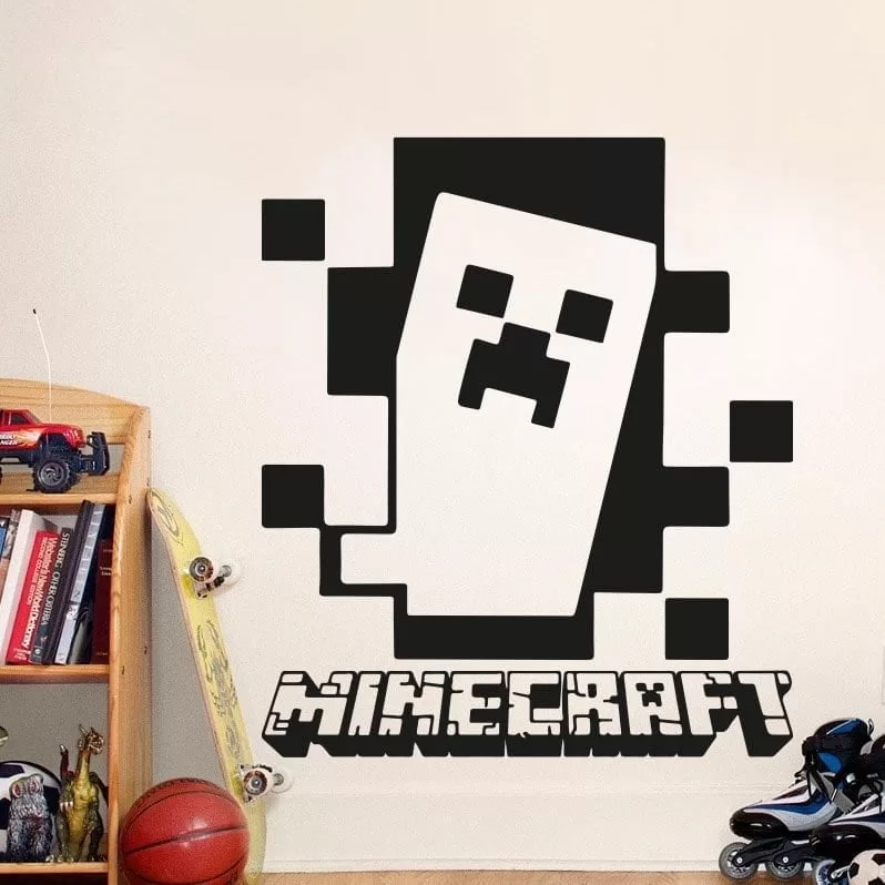 Minecraft Creeper Vægklistermærke – Udsalg til Fans!