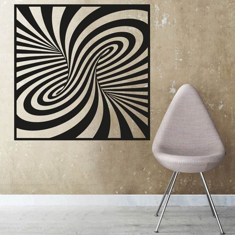 Op Art Væggesticker – Fængende Kunst til Dit Hjem!