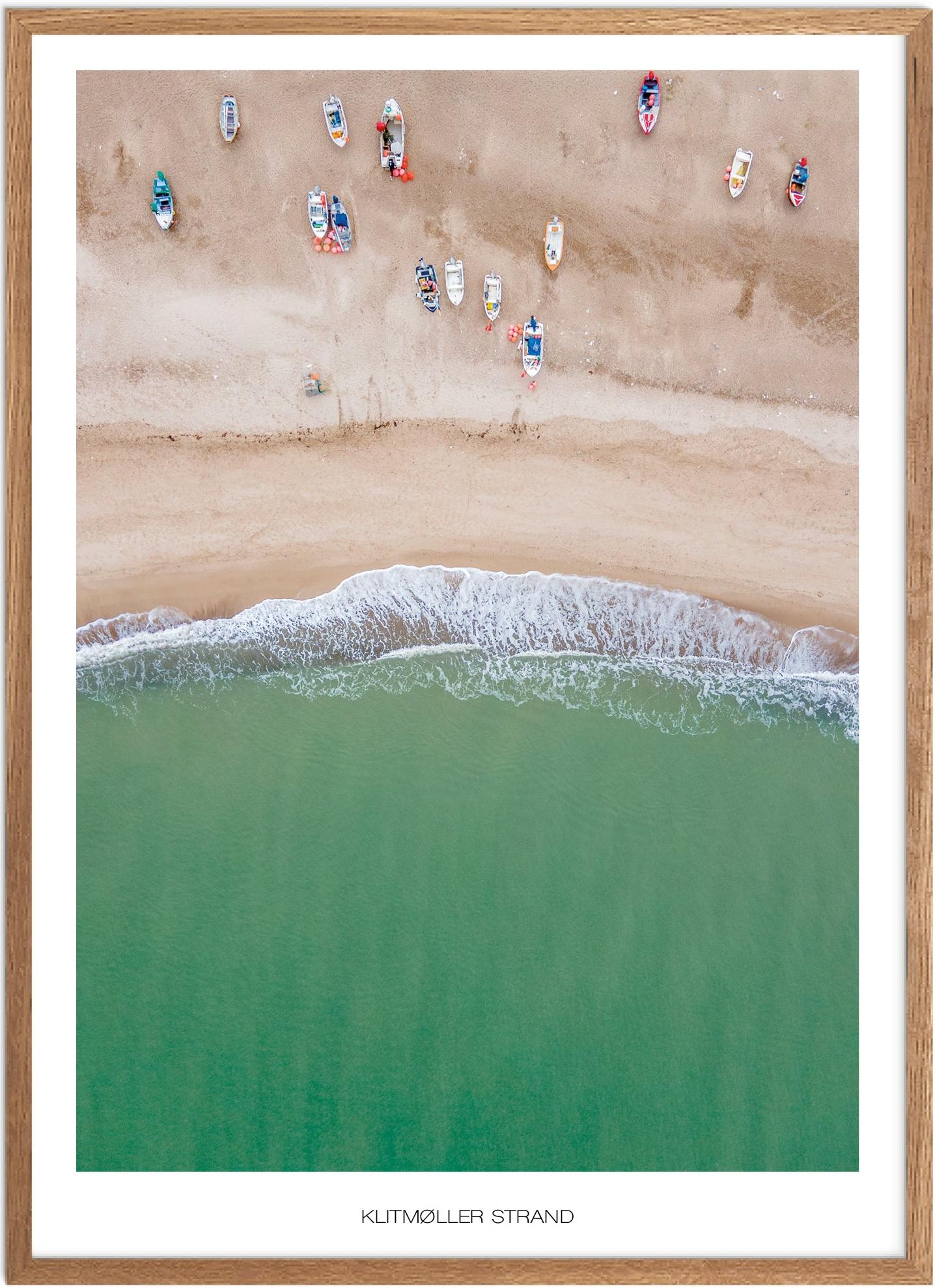 Plakat Klitmøller Naturplakat Plakater Nordjylland Plakat Plakatsnedkeren Drone-plakater