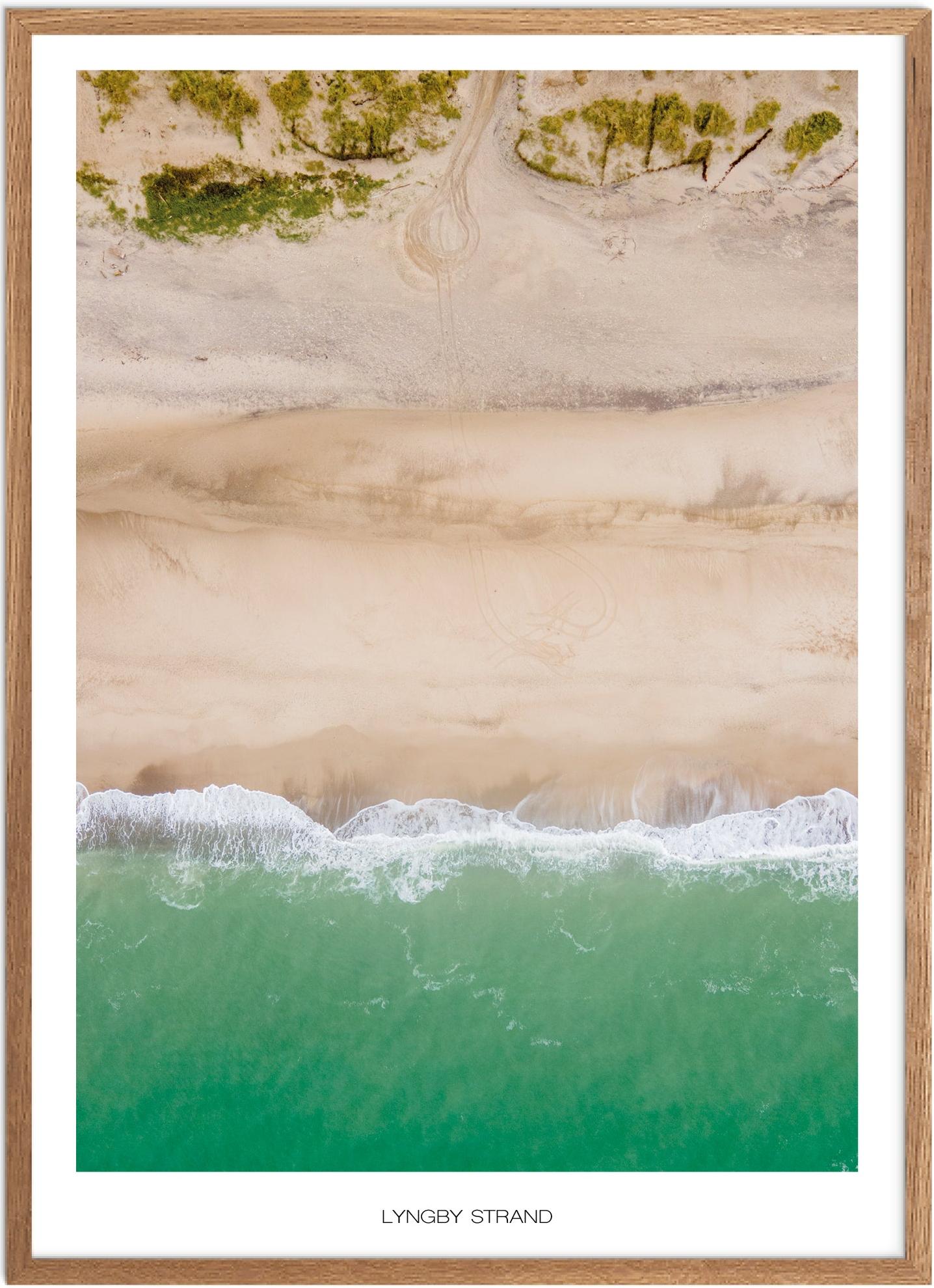 Plakat Lyngby Strand Naturplakat Plakater Nordjylland Plakat Plakatsnedkeren Bestsellere