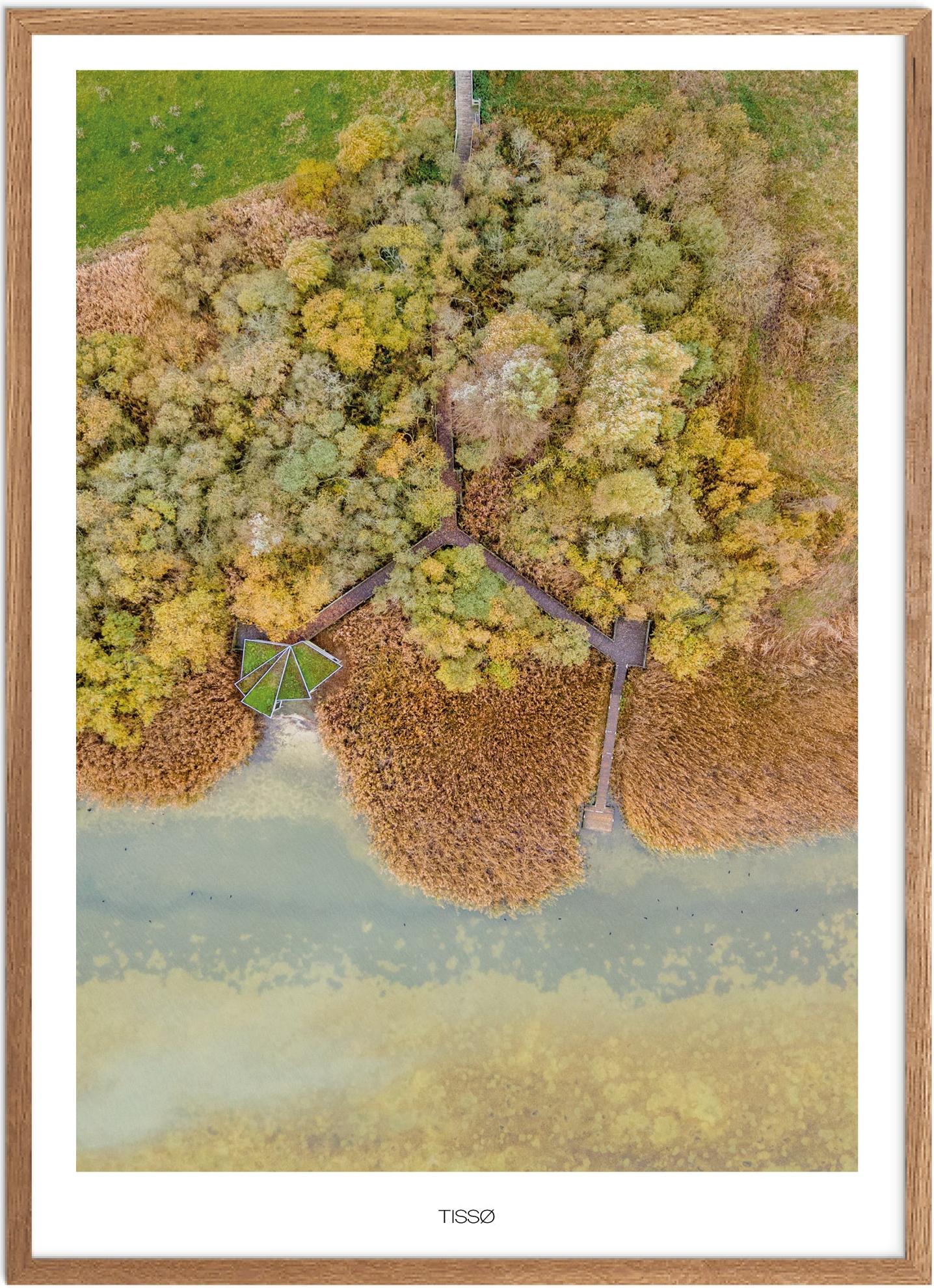Plakat Tissø Naturplakat Plakater Vestsjælland Plakat Plakatsnedkeren Drone-plakater