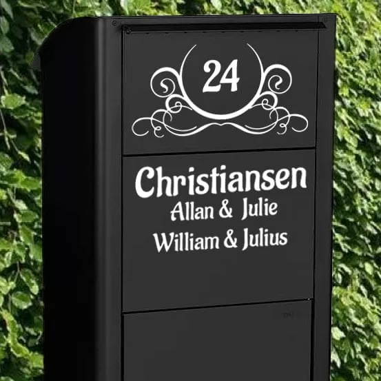 Personlig Wallsticker til Postkasse – Unik Dekoration