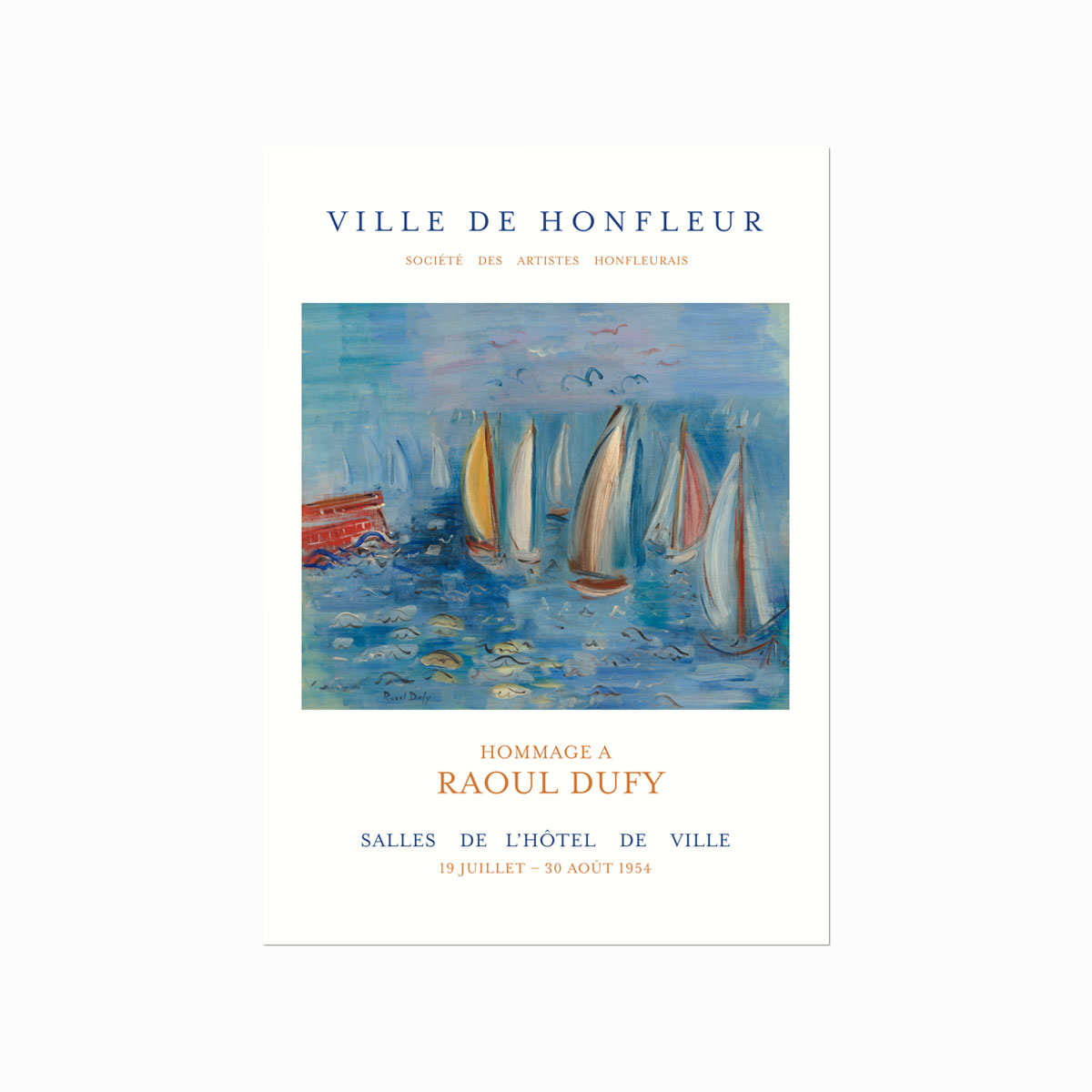 Raoul Dufy Régates La Jetée Rouge Au Havre