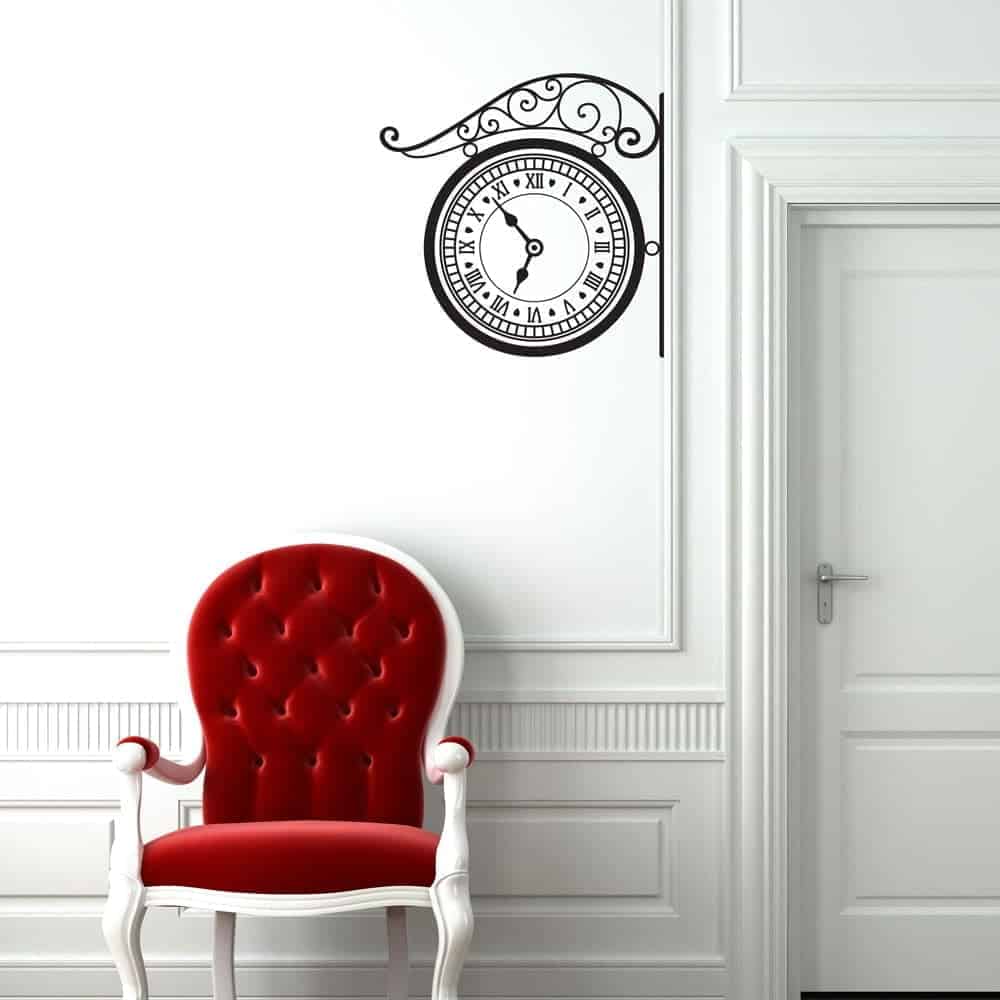 Retro Vægur Wallsticker – Unik Dekoration til Dit Hjem