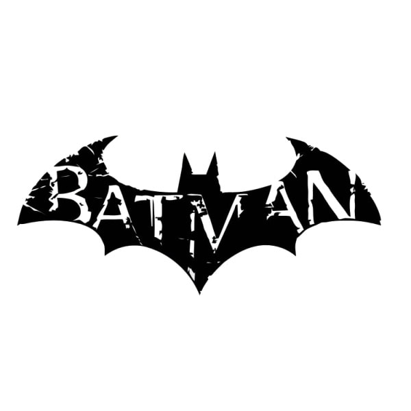 Rustikt Batman Vægklistermærke til Drengeværelset