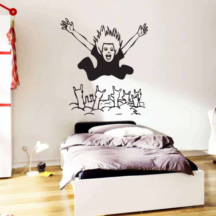 Musikalske wallstickers til børneværelset - perfekt dekoration!