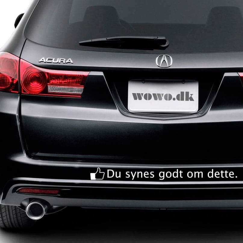 Sjov V2 Wallsticker til Bil og Cykel - Unik Dekoration
