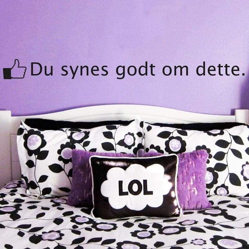 Kreativ Wallsticker til Børneværelset – Sjov Dekoration