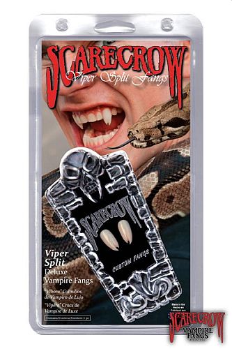Tænder - Skræmmende Vampyr Viper Fangs til Rollespil