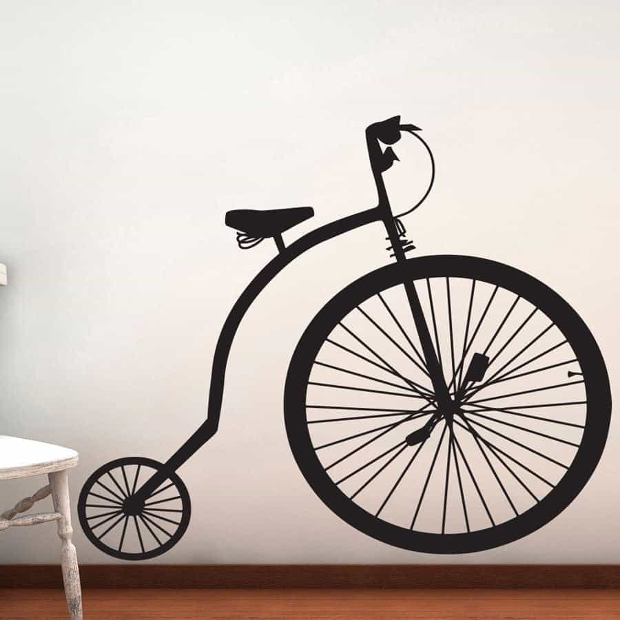 Væltepeter Cykel Wallstickers – Unik Dekoration Udsalg!