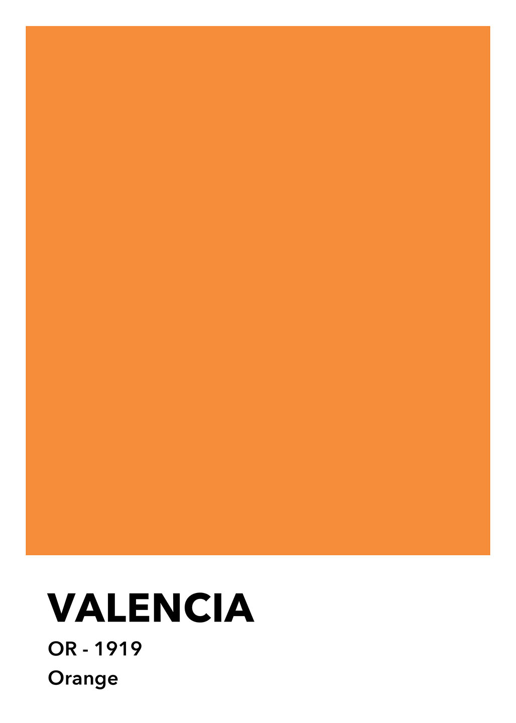 Valencia Orange Kunstværk – Unikt Design til Dit Hjem