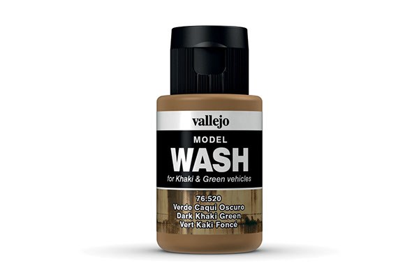 Vallejo Maling Model Color: Wash Dark Khaki Green 35 Ml