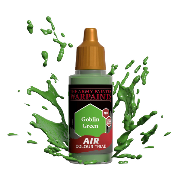 Army Painter Warpaints: Air Acrylics Goblin Green - Tilbud!