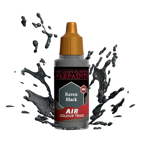 Army Painter Warpaints: Air Acrylics - Raven Black