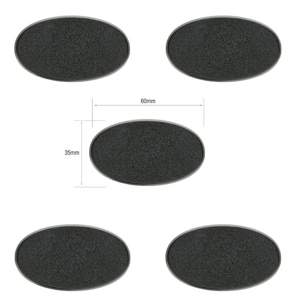 Baser Citadel 60x35mm Oval Bases X5 99079999006 Do