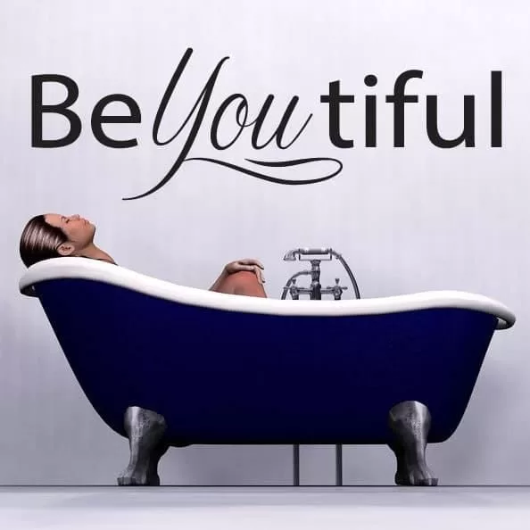 Be You Tiful Vægklistermærke – Fejr din skønhed!