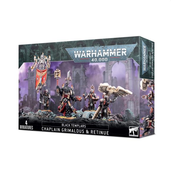 Sort Templars - Chaplain Grimaldus Følge - Space Marines