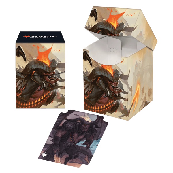 Deck Box 100 Magic Outlaws Of Thunder Junction: Key Art Rakdos The Muscle Ultra Pro 38369