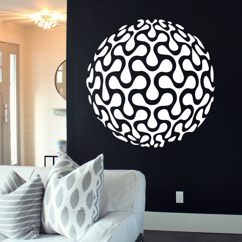 Elegant Kugle Vægsdekoration - Moderne Wallsticker
