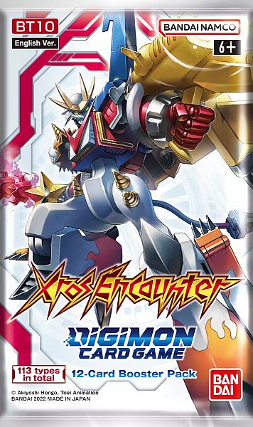 Digimon Kortspil Bt10: Xros Encounter Booster Pakke