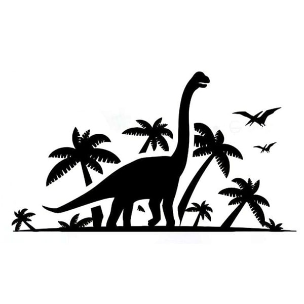 Brachiosaurus Vægklistermærke til Børneværelset - Fantastisk Dekor!