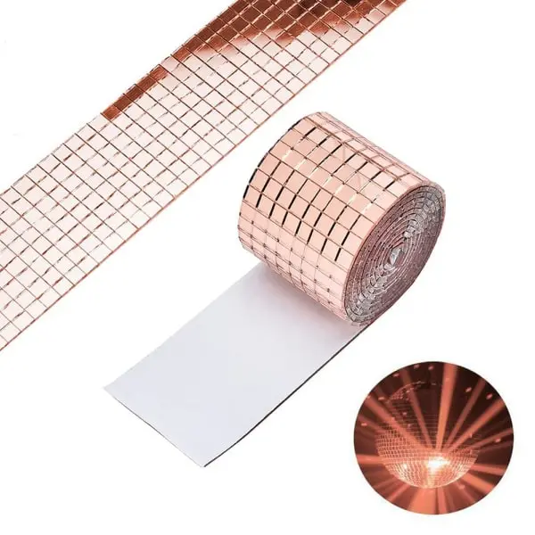 DIY Spejlvæg i Rosegold med Mosaikfliser – Unik Indretning
